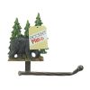 Accent Plus Black Bear with Trees Toilet Paper Holder