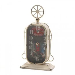 Accent Plus Vintage-Look Desk Clock - Gas Pump
