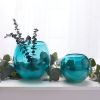 Accent Plus Fish Bowl Style Vase - Aqua Gradient 7.25 inches