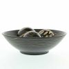 Accent Plus Tribal Style Wood Bowl with Three Carved Balls