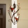 Accent Plus Red Calla Lily Wall Candle Holder
