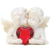 Accent Plus Cherubs Figurine with Heart Gem