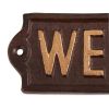 Accent Plus Cast Iron Welcome Sign