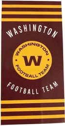 Washington FT OFFICIAL NFL "Stripes" Beach Towel;  30" x 60"