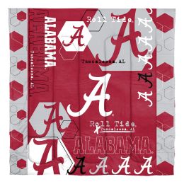 Alabama OOFFICIAL NCAA "Hexagon" King Comforter & Shams Set;  102" x 86"