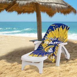 Rams OFFICIAL NFL "Psychedelic" Beach Towel;  30" x 60"