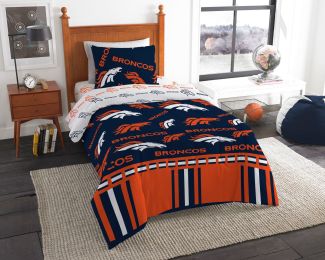 Denver Broncos OFFICIAL NFL Twin Bed In Bag Set