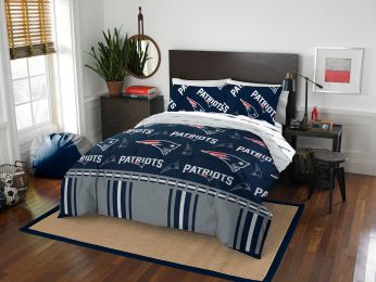 New England Patriots OFFICIAL NFL Full Bed In Bag Set