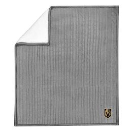 Golden Knights OFFICIAL NHL Cable Sweater Knit Sherpa Throw Blanket;  50" x 60"