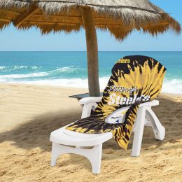Steelers OFFICIAL NFL "Psychedelic" Beach Towel;  30" x 60"