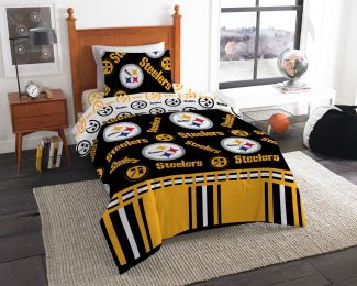Pittsburgh Steelers OFFICIAL NFL Twin Bed In Bag Set