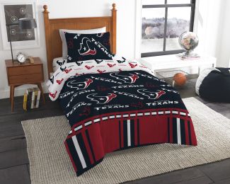 Houston Texans OFFICIAL NFL Twin Bed In Bag Set