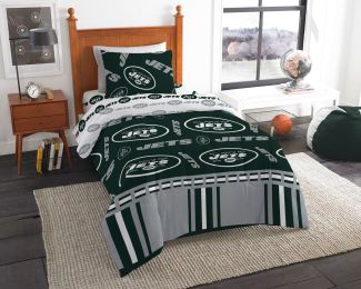 New York Jets OFFICIAL NFL Twin Bed In Bag Set
