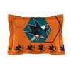 Sharks OFFICIAL NHL "Hexagon" Full/Queen Comforter & Shams Set;  86" x 86"