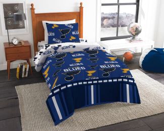 St Louis Blues OFFICIAL NHL Twin Bed In Bag Set