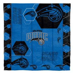 Magic OFFICIAL NBA "Hexagon" Full/Queen Comforter & Shams Set;  86" x 86"