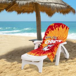 Chiefs OFFICIAL NFL "Psychedelic" Beach Towel;  30" x 60"