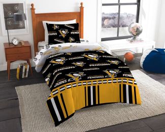Pittsburgh OFFICIAL NHL Twin Bed In Bag Set