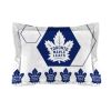 Maple Leafs OFFICIAL NHL "Hexagon" Full/Queen Comforter & Shams Set;  86" x 86"