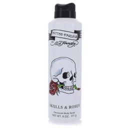 Skulls & Roses Deodorant Spray 6 Oz For Men