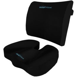 Doctor Pillow BK3640 Supa Modern Memory Foam Seat Cushion Set