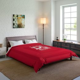 Bedding, Red And White I Can Do All Things Philippians 4:13 Graphic Text Style Comforter (size: 88x88)