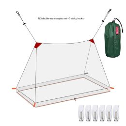 Wholesale Lefeisi outdoor travel simple mosquito net installation free foldable sofa single bed household dormitory portable (colour: NI3 double top mosquito net (white)+6 sticky hooks)